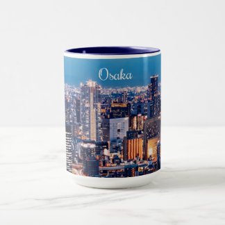 Mug paysage urbain d'Osaka Japon