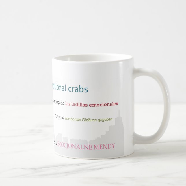 Mug Paysage urbain émotif de crabes (Droite)