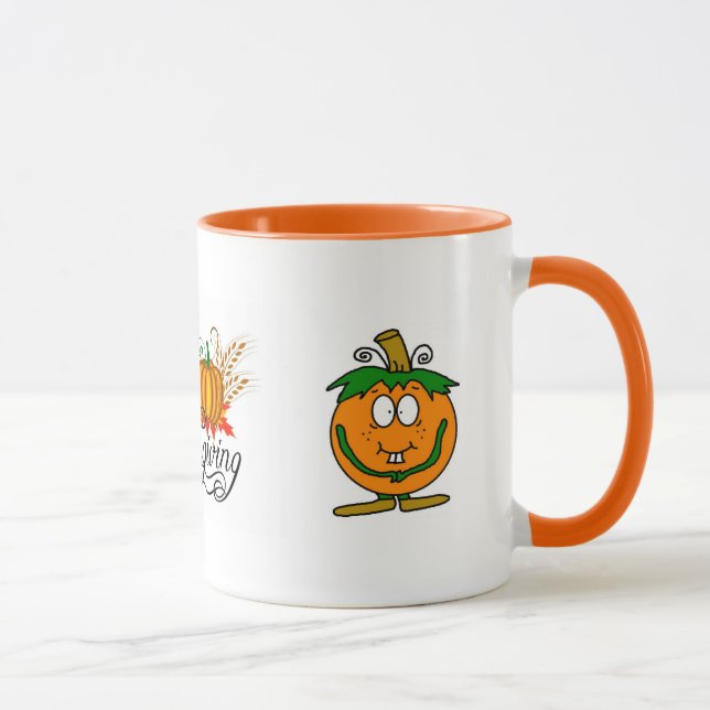 Mug Paysages de feuilles de citrouille d'automne de la (Droite)