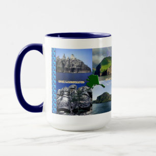 Mug Paysages rocheux du collage de l'Alaska