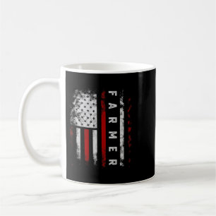 Mug Paysan du drapeau américain Ferme agricole Patriot
