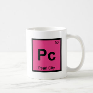 Mug Pc - Pearl City Oahu Hawaï Chimie Symbole