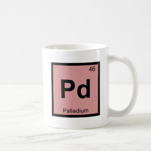 Mug Pd - Symbole de table périodique de la chimie du p