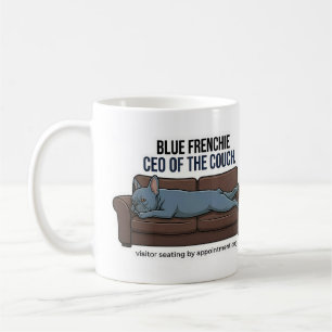 Mug PDG Bulldog Français Bleu du Canapé Maman de Chien