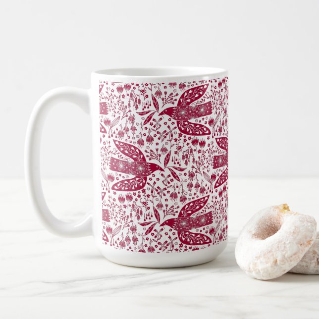 Mug Peace Dove Bird (Avec donut)