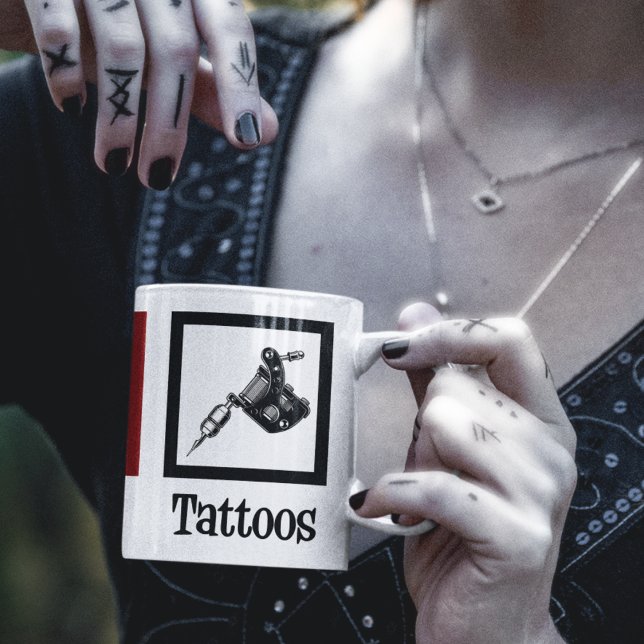 Mug Peace Loos Tattoos Cute Tattoo Artist Gun (Créateur téléchargé)