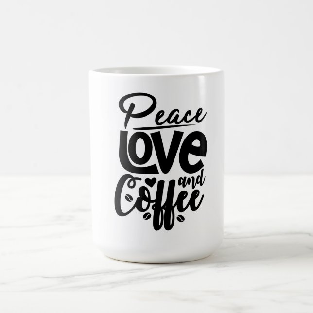 Mug Peace Love and Coffee (Centre)