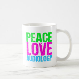 Mug Peace Love Audiology