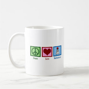 Mug Peace Love Badminton