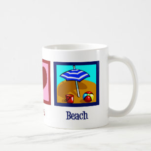 Mug Peace Love Beach