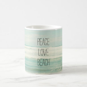 Mug Peace Love Beach