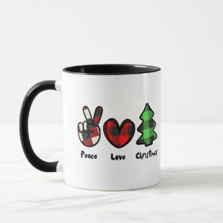 Mug Peace Love Christmas