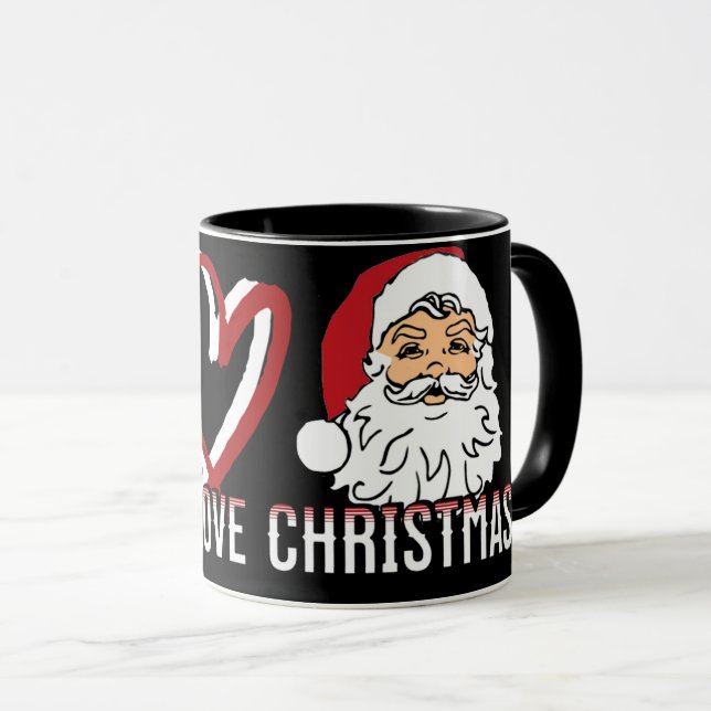 Mug Peace Love Christmas (Devant droit)