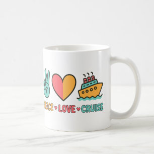 Mug Peace Love Cruise Vacances