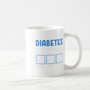 Mug Peace Love Cure Diabetes Sensibilisation 3