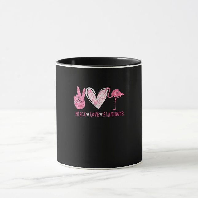Mug Peace Love Flamingo | Flamingo Lover (Centre)