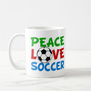 Mug Peace Love Football Enfants mignons