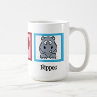Peace Love Hippopotame