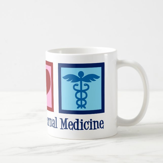 Mug Peace Love Médecine interne (Droite)