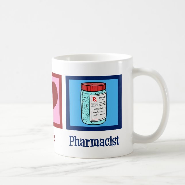Mug Peace Love Pharmist (Droite)