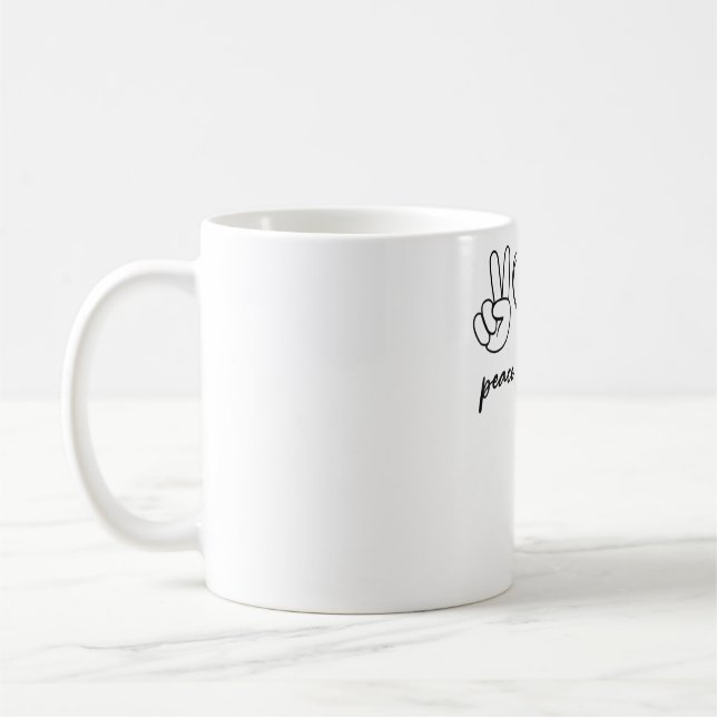 Mug Peace Love Pi Math Love Pi Day Mathématiques Maths (Gauche)