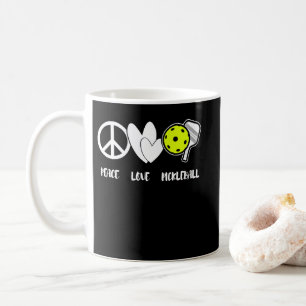 Mug Peace Love Pickleball Funny Pickleball Paddle