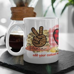 Mug Peace Love Poodle Pet Dog race Amateur Chien Propr