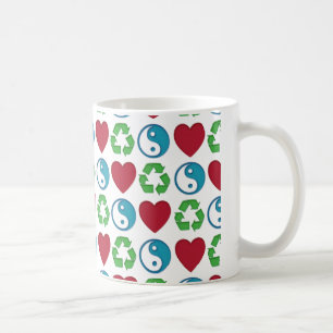 Mug Peace Love Recycle