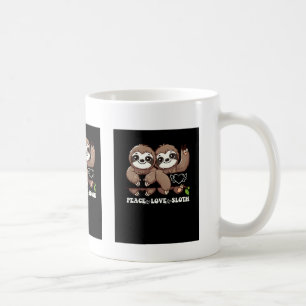Mug Peace Love Sloth adorables animaux