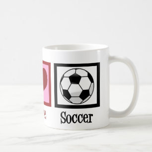 Mug Peace Love Soccer