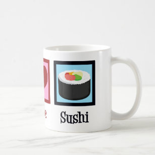 Mug Peace Love Sushi