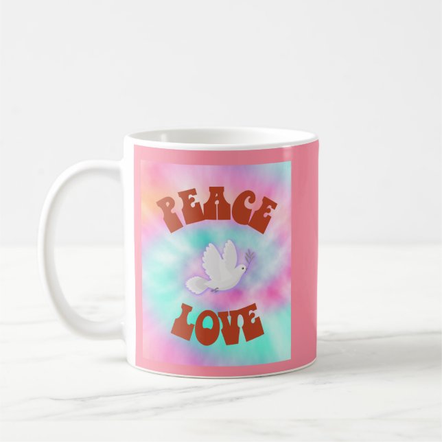 Mug Peace Love Tie Dye (Gauche)