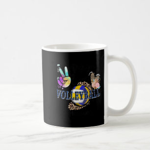 Mug Peace Love Volleyball Memaw Life Maman Grand-mère