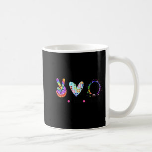Mug Peace Love Volleyball Tie Dye Rainbow Trippy Hippi