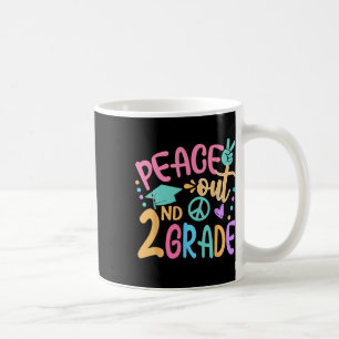 Mug Peace Out 2e année Bye Bye School Bonjour été