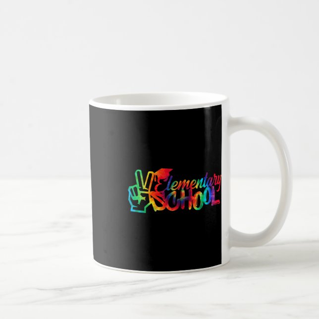 Mug Peace Out Élémentaire École Retourner À L'École Ti (Droite)