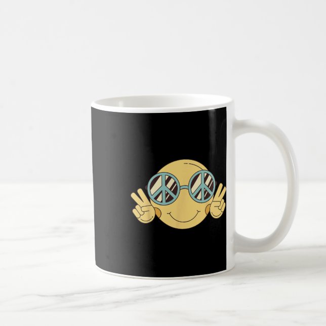 Mug Peace Sign Love 60s les années 70 Super Hippie Cos (Droite)
