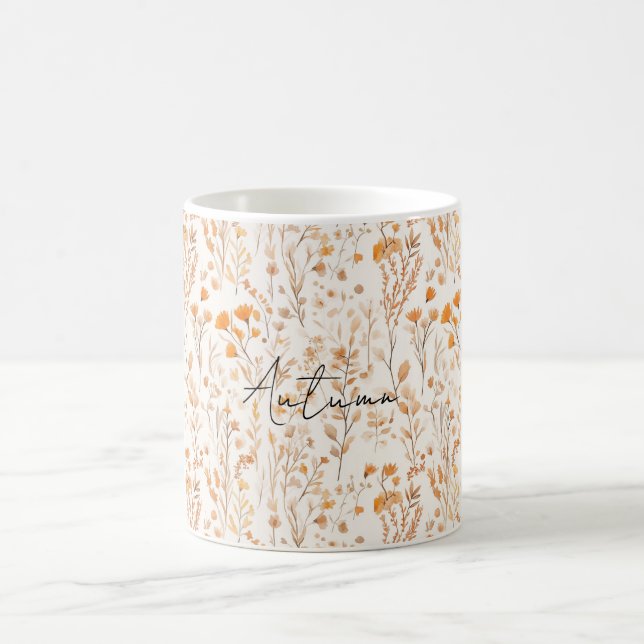 Mug Peach Cream Flowers (Centre)