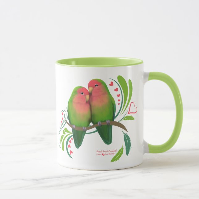 Mug Peach Faced Inséparables (Droite)