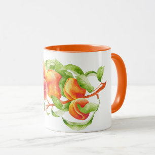 Mug 'Peach Paradise' sur un tapis combo (I)