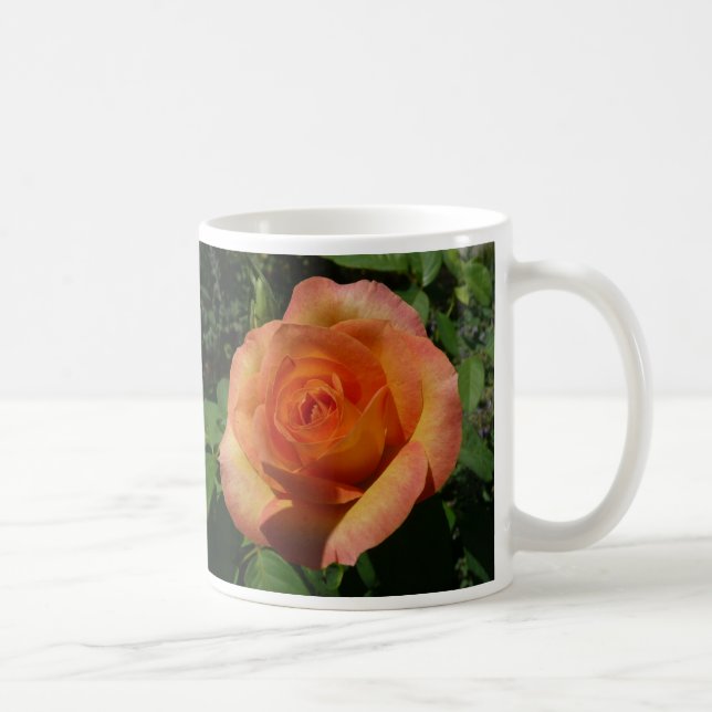 Mug Peach Rose Orange Floral Photographie (Droite)