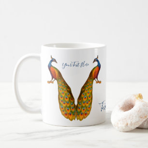 Mug Peacock Art personnalisé