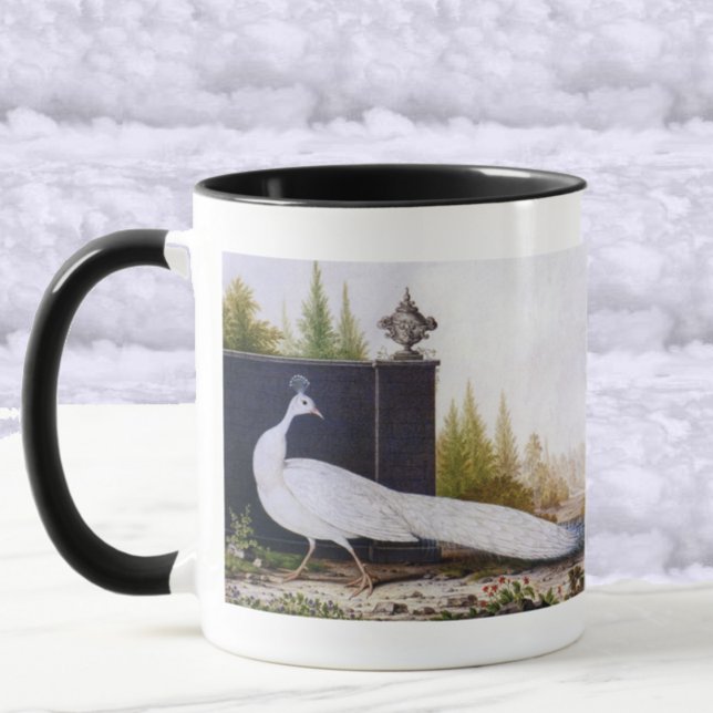 Mug Peacock blanc (Créateur téléchargé)