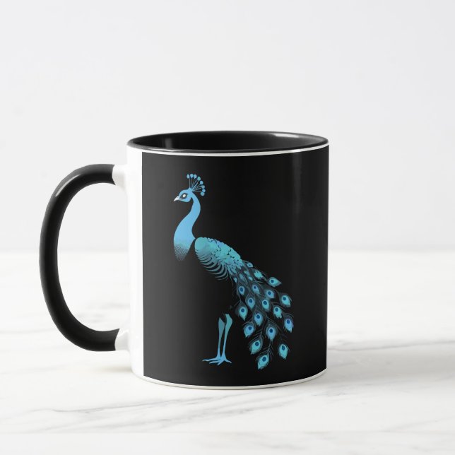 Mug Peacock bleu (Gauche)