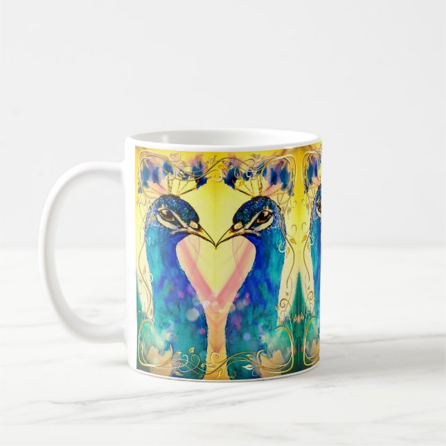 Mug Peacock en miroir (Gauche)