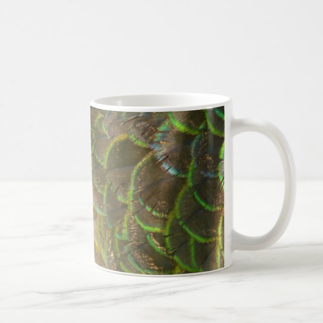 Mug Peacock Feathers III (Female) Subtil Nature Design (Droite)