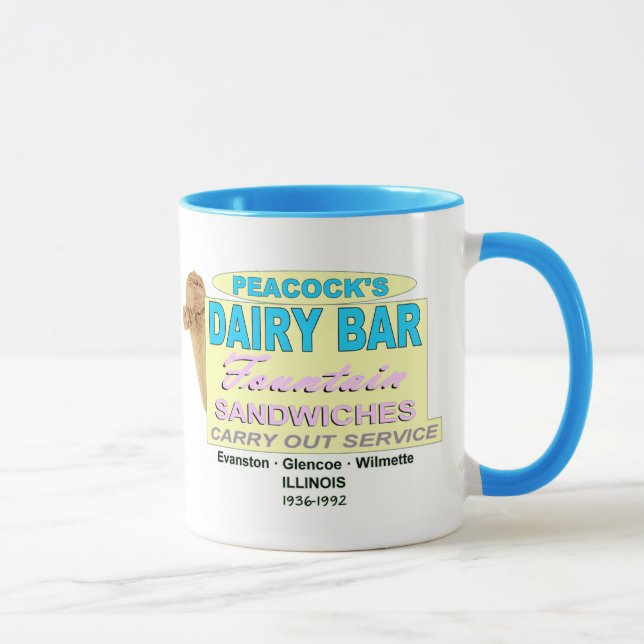 Mug Peacock Ice Cream Company of Illinois (Droite)