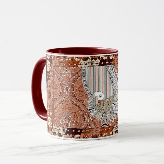 Mug Peacock indien traditionnel  (Devant gauche)