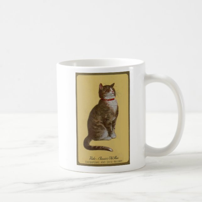 Mug Peake, chat tigré de chat du vieil homme de (Droite)
