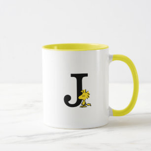 Mug PEANUTS   Bois   Monogramme J